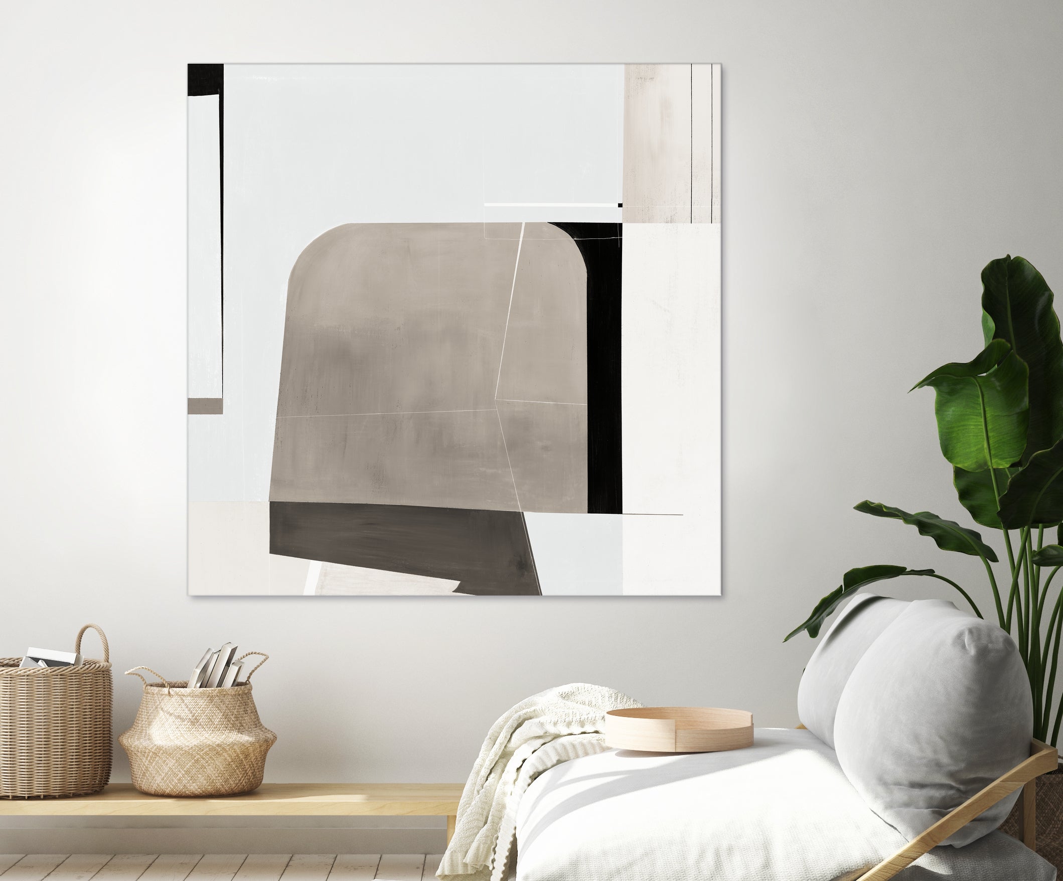 Rugby II by Daleno Art on GIANT ART - beige abstract