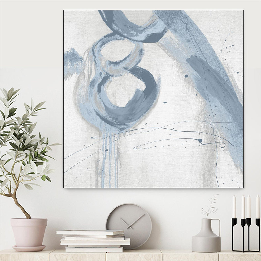 Twice Over VII by Daleno Art on GIANT ART - blue abstract abstrait 