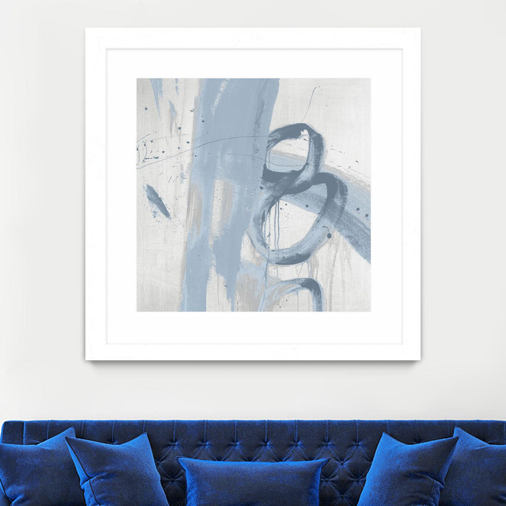 Twice Over IX by Daleno Art on GIANT ART - blue abstract abstrait 