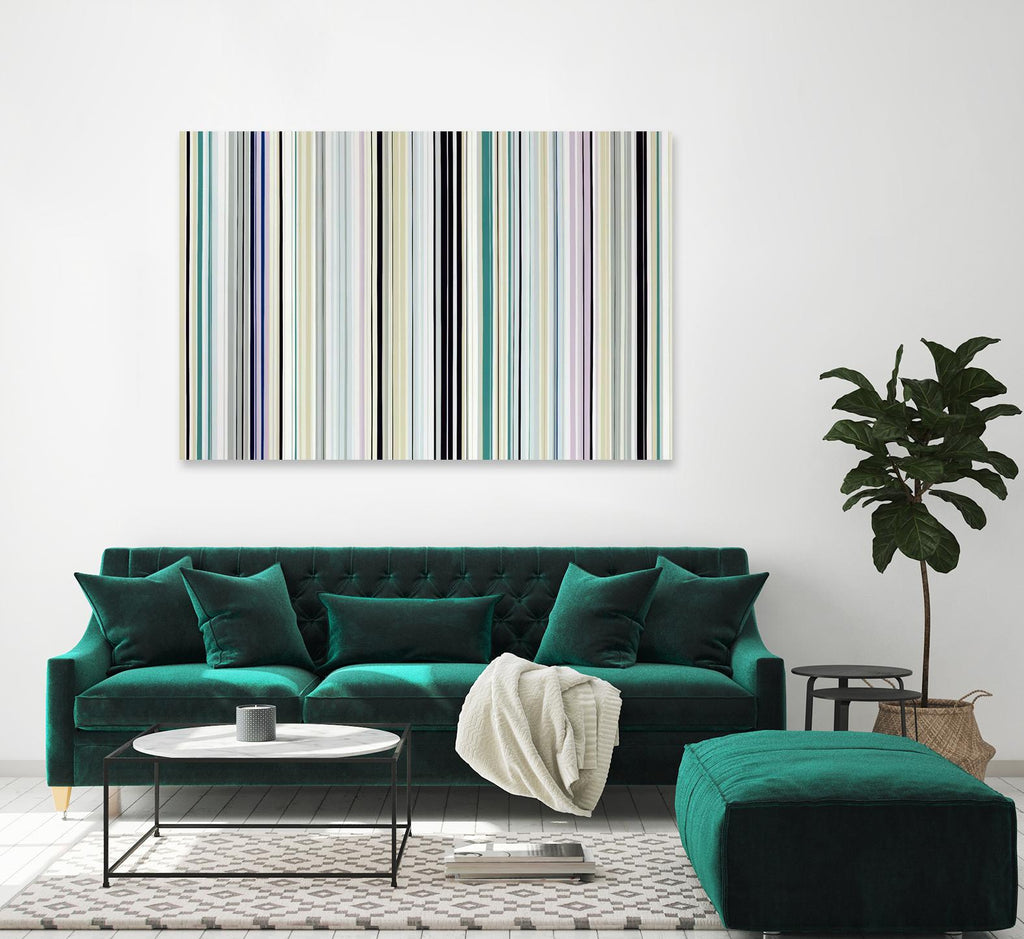 Never Going Straight by Daleno Art on GIANT ART - pink linear stripes