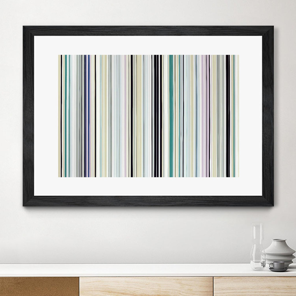 Never Going Straight by Daleno Art on GIANT ART - pink linear stripes