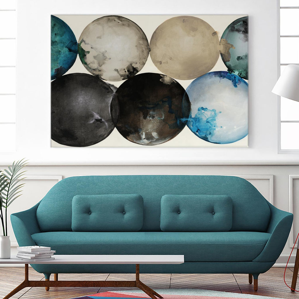 Roll to the Top by Daleno Art on GIANT ART - beige shapes circle