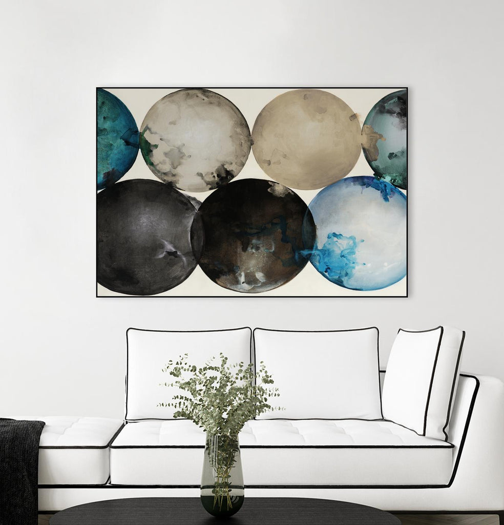Roll to the Top by Daleno Art on GIANT ART - beige shapes circle