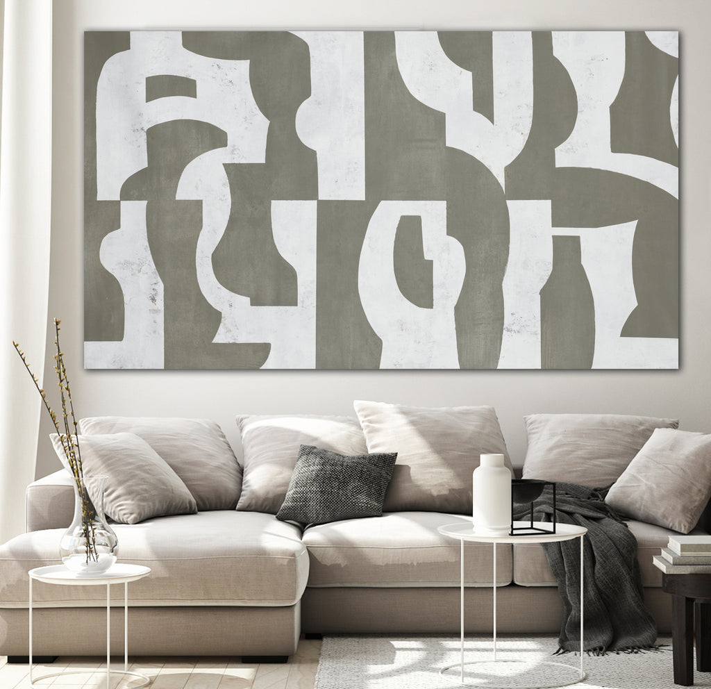Reconfiguring by Daleno Art on GIANT ART - grey abstract