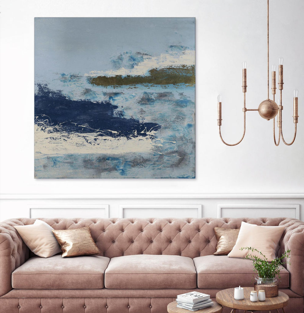 Washing to Shore by Daleno Art on GIANT ART - blue abstract abstrait 