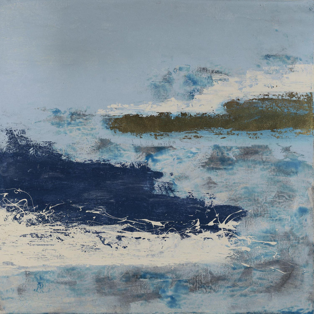 Washing to Shore de Daleno Art sur GIANT ART - Abstrait bleu 