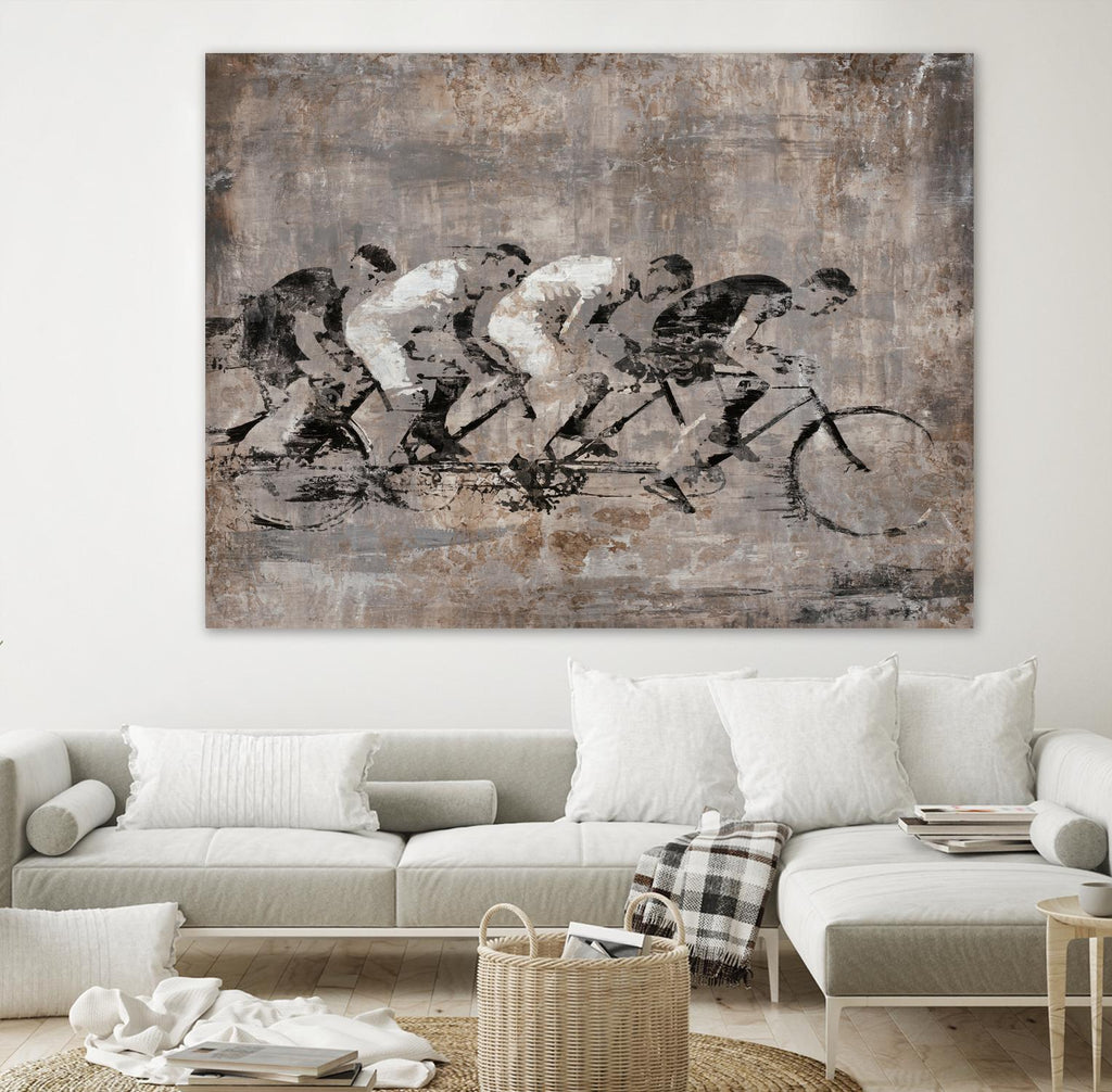 Day to Remember by Daleno Art on GIANT ART - grey figurative bikes