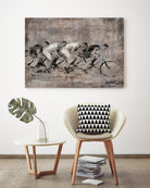 Day to Remember by Daleno Art on GIANT ART - grey figurative bikes