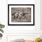 Day to Remember by Daleno Art on GIANT ART - grey figurative bikes