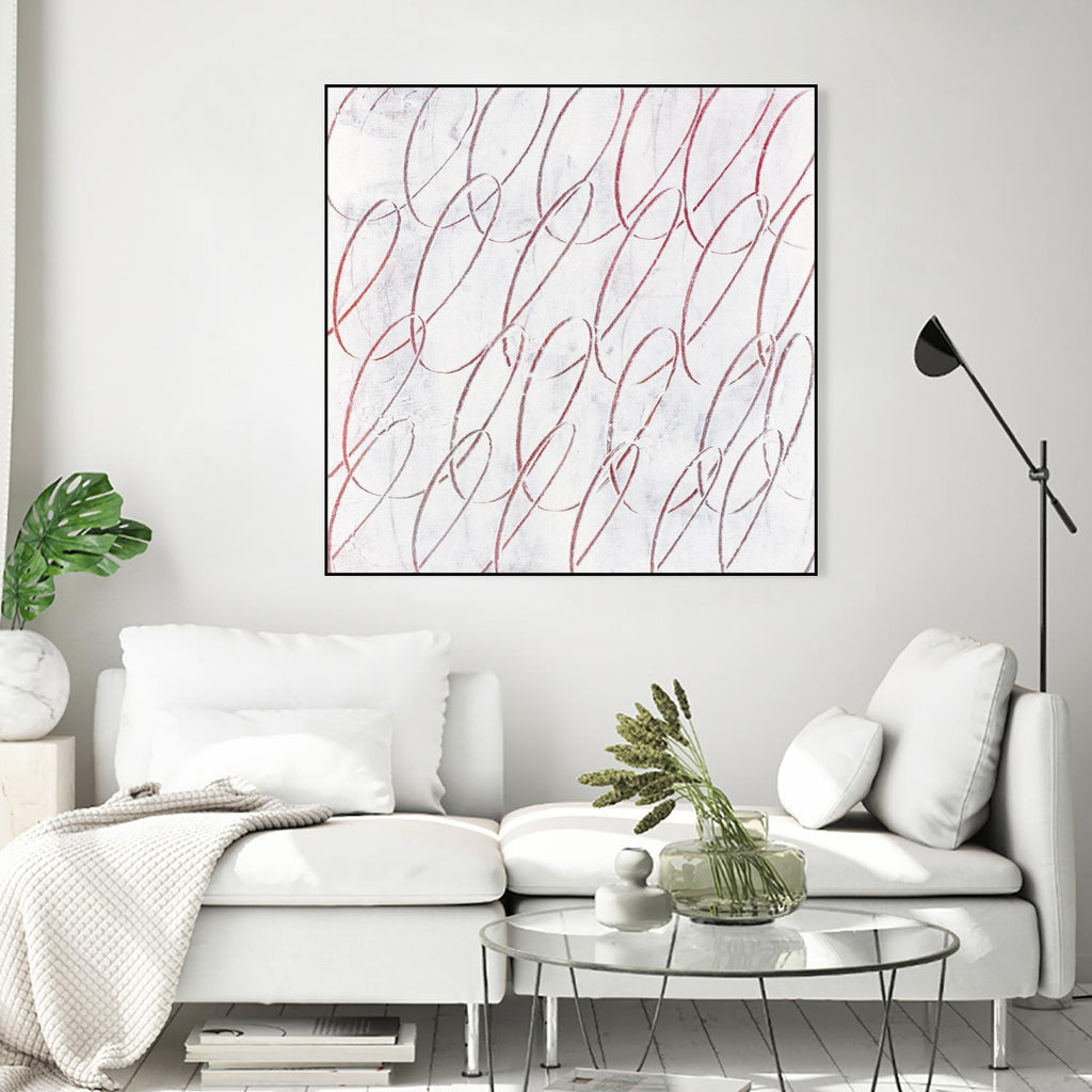 Hula I by Daleno Art on GIANT ART - red abstract abstrait 
