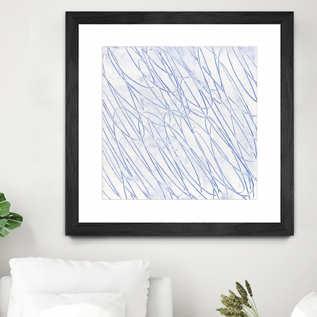 Hula II by Daleno Art on GIANT ART - blue abstract abstrait
