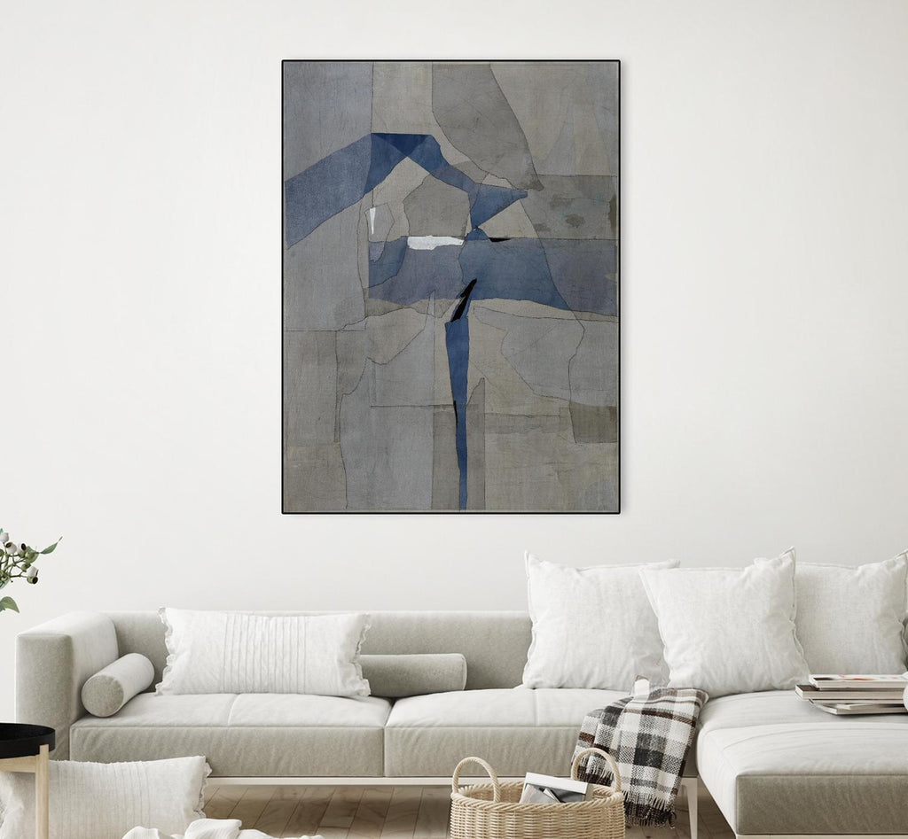 Survivor Puzzle by Daleno Art on GIANT ART - blue abstract abstrait 