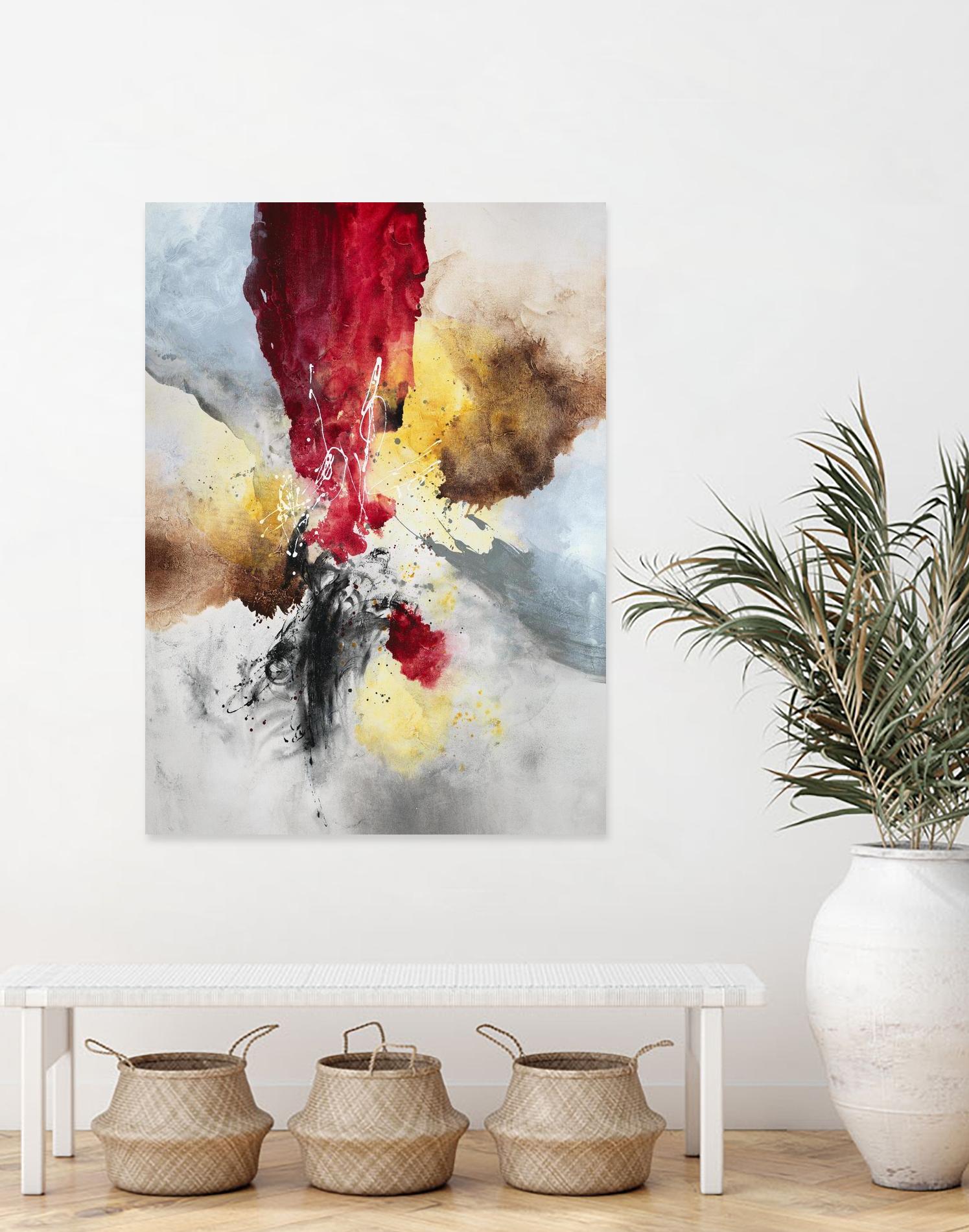 Subversion by Daleno Art on GIANT ART - red abstract abstrait 