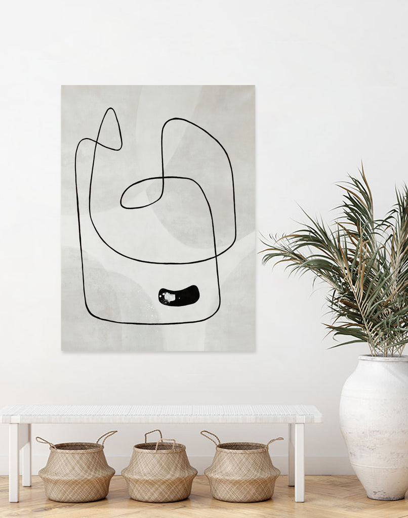 Take A Dip by Daleno Art on GIANT ART - black abstract