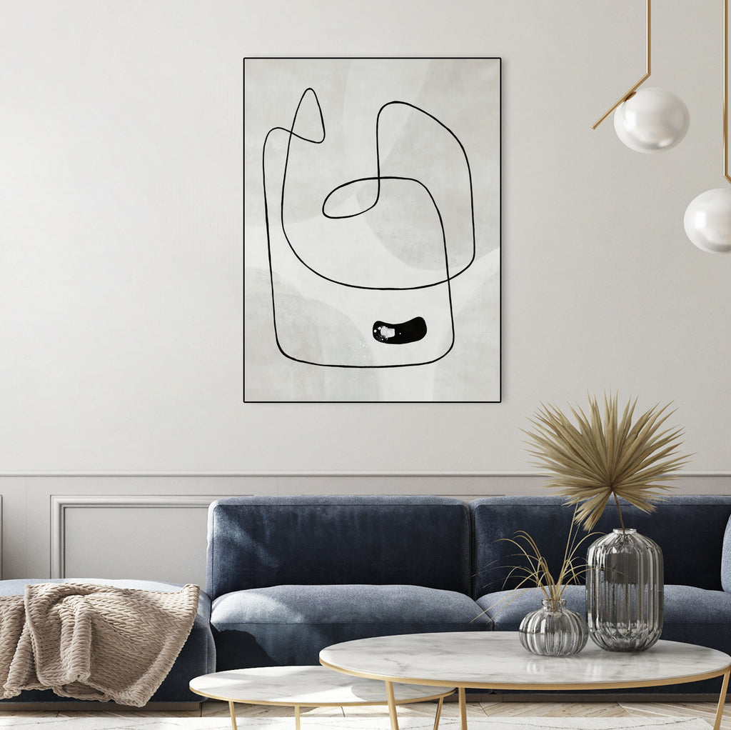 Take A Dip by Daleno Art on GIANT ART - black abstract