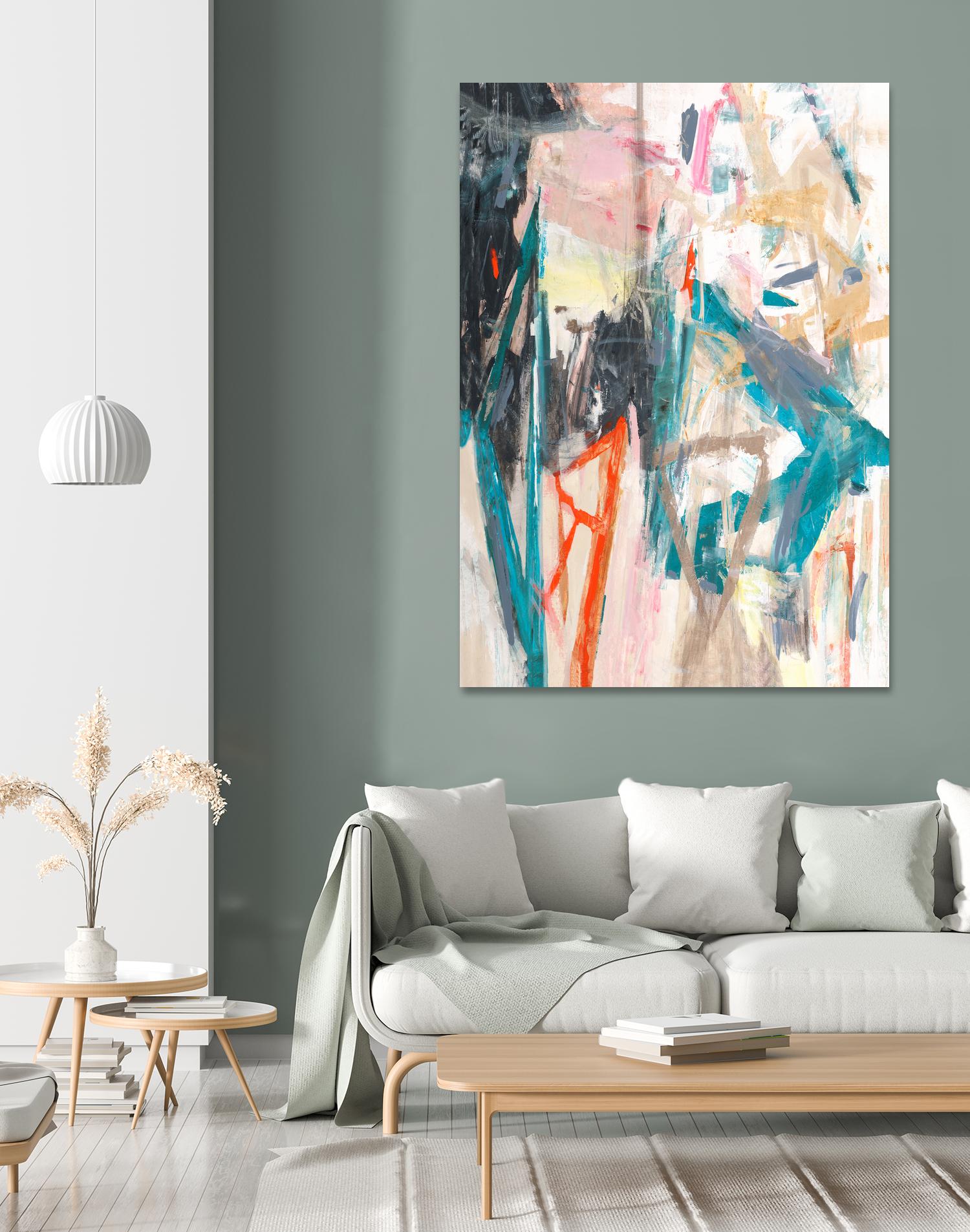 French Movement V by Daleno Art on GIANT ART - orange abstract