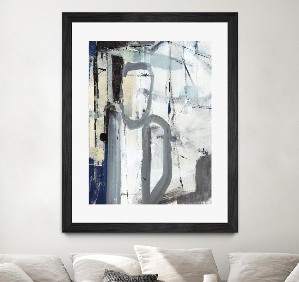 Mastering the Stairs by Daleno Art on GIANT ART - beige abstract