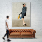 Cosmopolitan by Daleno Art on GIANT ART - blue abstract figure