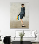 Cosmopolitan by Daleno Art on GIANT ART - blue abstract figure