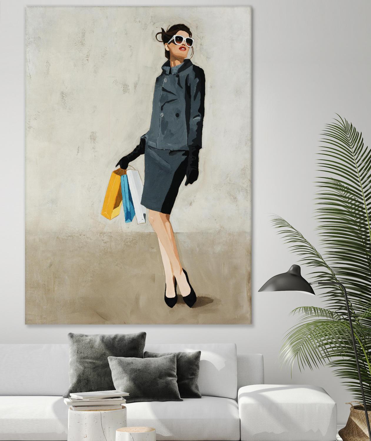 Cosmopolitan by Daleno Art on GIANT ART - blue abstract figure