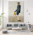 Cosmopolitan by Daleno Art on GIANT ART - blue abstract figure