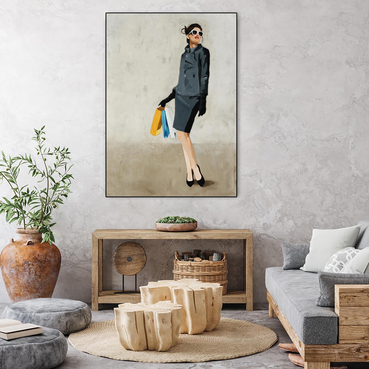 Cosmopolitan by Daleno Art on GIANT ART - blue abstract figure