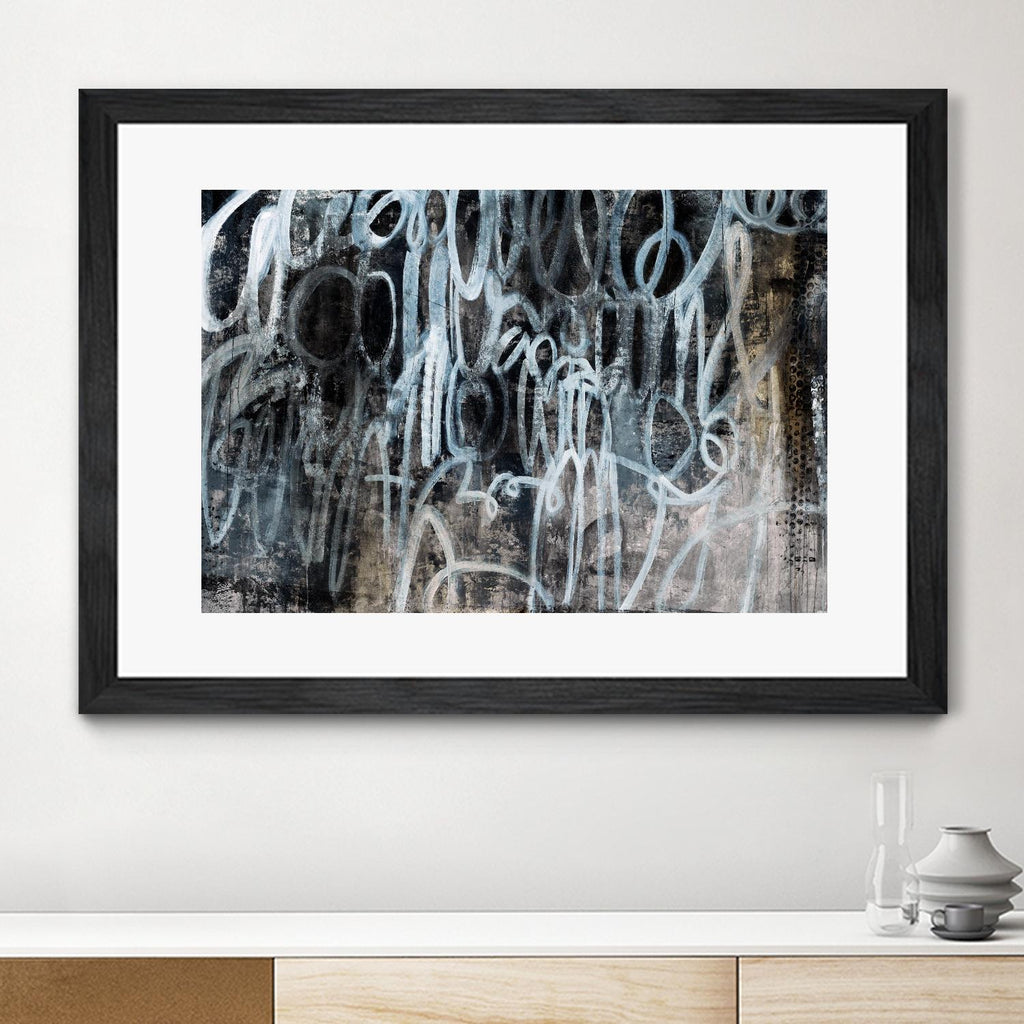 Skip the Small Talk by Daleno Art on GIANT ART - white abstract
