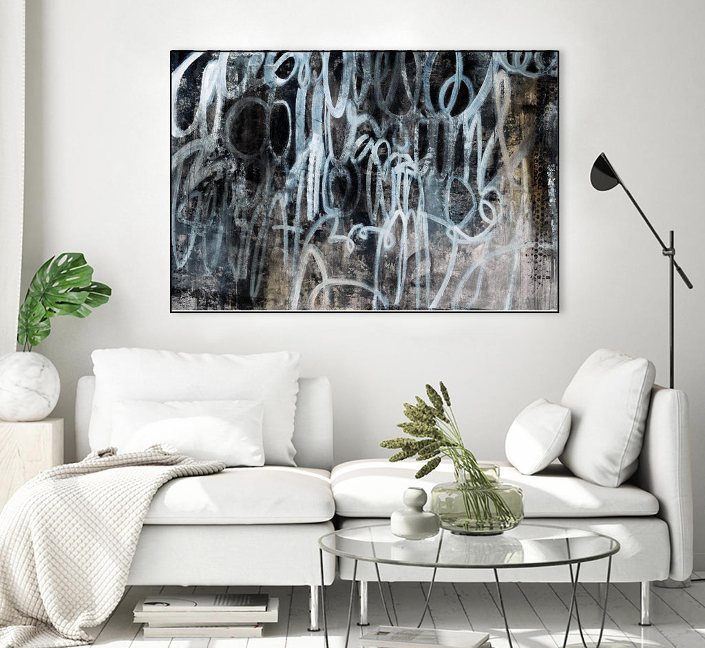Skip the Small Talk by Daleno Art on GIANT ART - white abstract