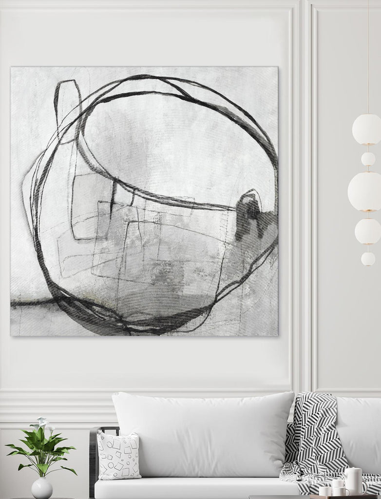 Lucent Sphere par Daleno Art sur GIANT ART - cercle noir et blanc