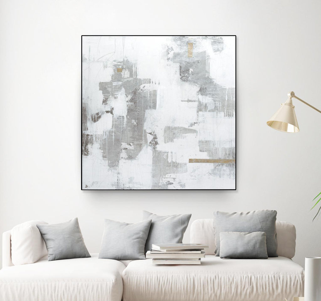 Haloed in Metallic II by Daleno Art on GIANT ART - gold abstract abstract 