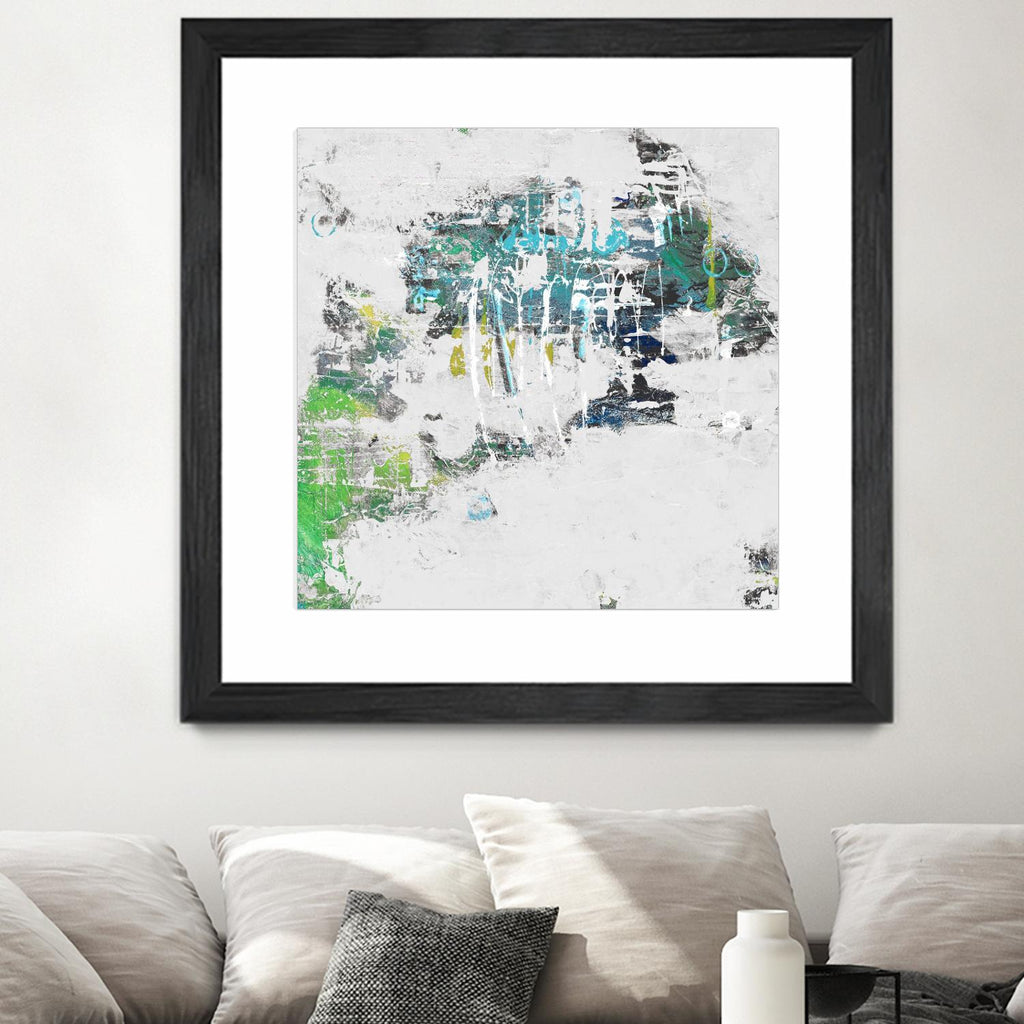 cool Kids I by Daleno Art on GIANT ART - green abstract abstrait