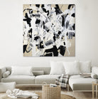 Talking out of Both Sides by Daleno Art on GIANT ART - beige abstract abstrait 