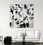 Talking out of Both Sides by Daleno Art on GIANT ART - beige abstract abstrait 