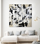 Talking out of Both Sides by Daleno Art on GIANT ART - beige abstract abstrait 