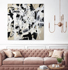 Talking out of Both Sides by Daleno Art on GIANT ART - beige abstract abstrait 