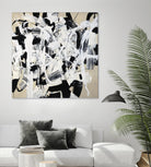 Talking out of Both Sides by Daleno Art on GIANT ART - beige abstract abstrait 