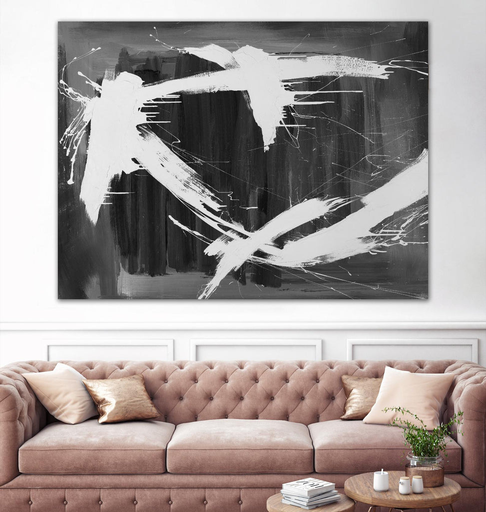 Stun Gun par Daleno Art sur GIANT ART - gris noir et blanc abstrait