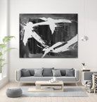 Stun Gun by Daleno Art on GIANT ART - grey  black & white abstract