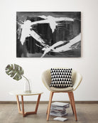 Stun Gun by Daleno Art on GIANT ART - grey  black & white abstract