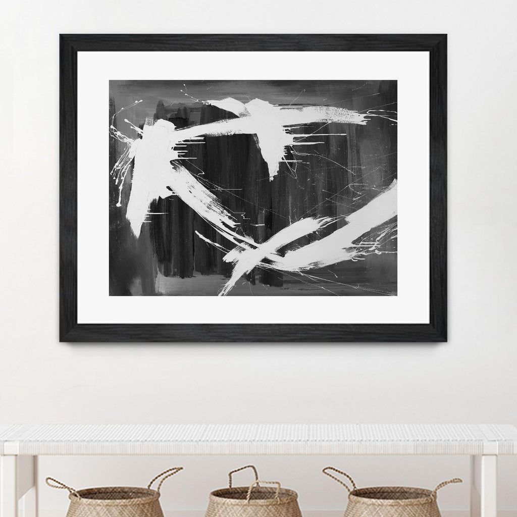 Stun Gun by Daleno Art on GIANT ART - grey  black & white abstract
