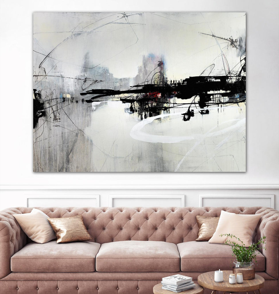 Harbor of Industry by Daleno Art on GIANT ART - red abstract abstract