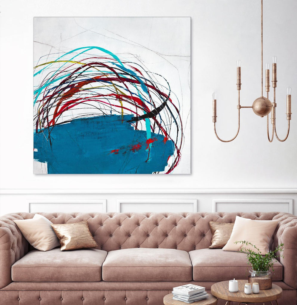 Thimble and Twine by Daleno Art on GIANT ART - red abstract abstrait 