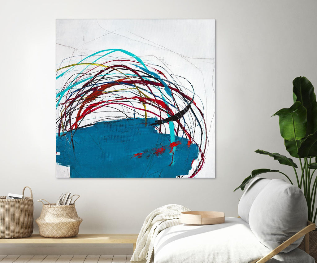 Thimble and Twine by Daleno Art on GIANT ART - red abstract abstrait 