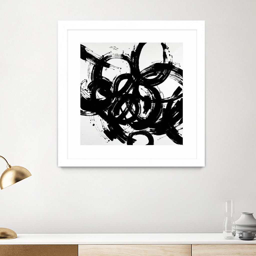Complex Turns par Daleno Art sur GIANT ART - blanc noir&blanc abstrait