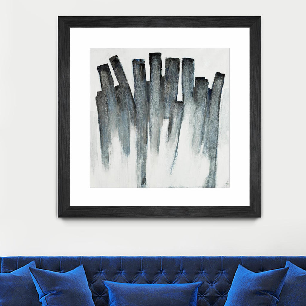 Graphite Spirits  par Daleno Art sur GIANT ART - abstrait bleu abstrait 