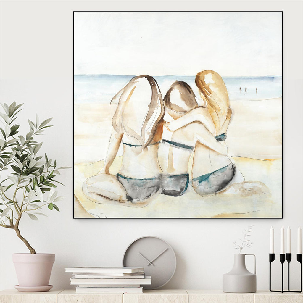 Girls Weekend by Daleno Art on GIANT ART - figurative beach