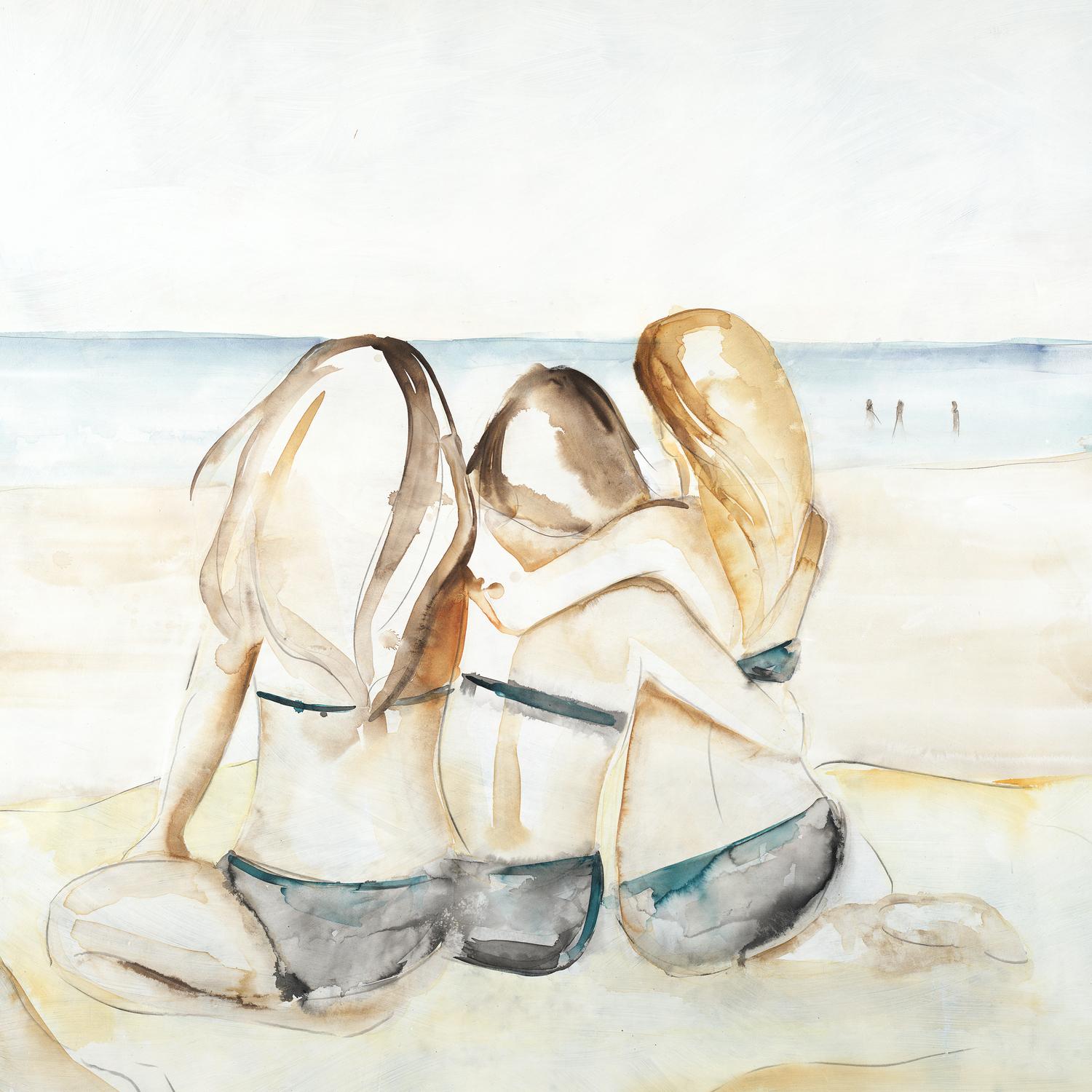 Girls Weekend by Daleno Art on GIANT ART - figurative beach