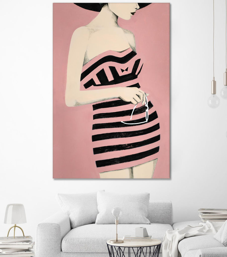 Sally by Daleno Art on GIANT ART - pink figurative women