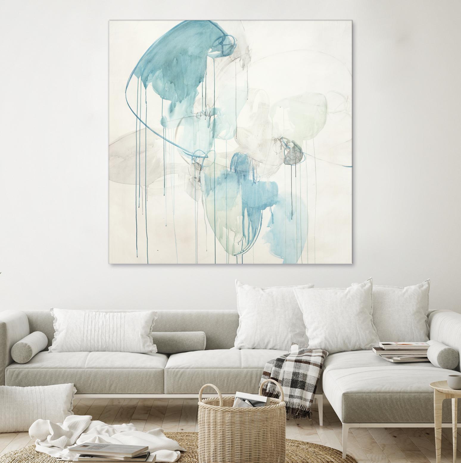 Inducted by Daleno Art on GIANT ART - blue abstract