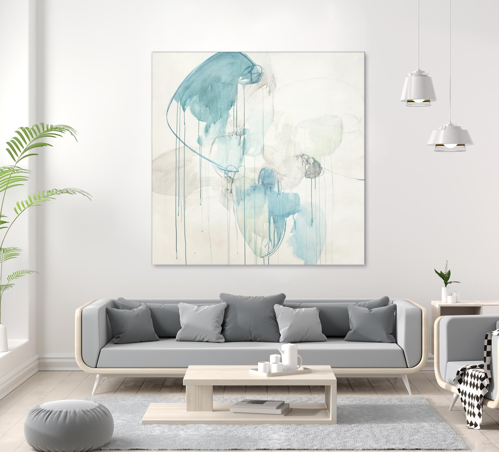 Inducted by Daleno Art on GIANT ART - blue abstract